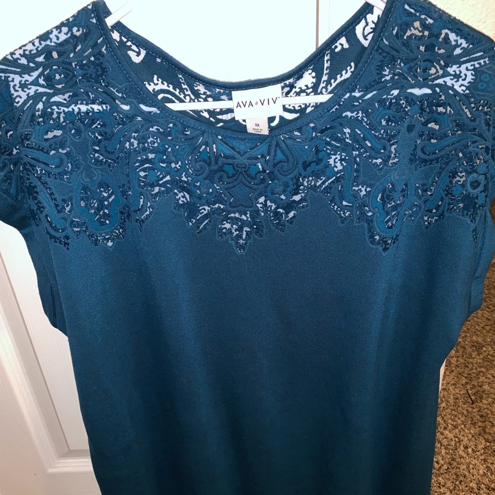 Lace top blouse